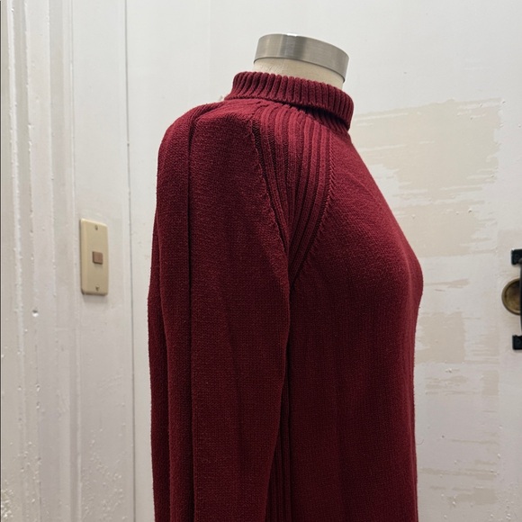 Jones New York Rich Red Turtleneck Sweater - Picture 3 of 5